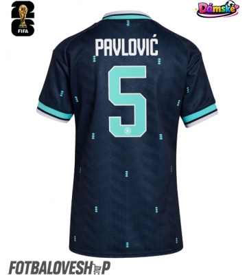 Německo Aleksandar Pavlovic #5 Dámské Venkovní Dres MS 2026 Krátký Rukáv